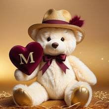 Load image into Gallery viewer, Diamond Painting - Full Round - Bear letter M (40*40CM)
