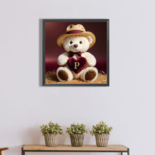 Load image into Gallery viewer, Diamond Painting - Full Round - Bear letter P (40*40CM)
