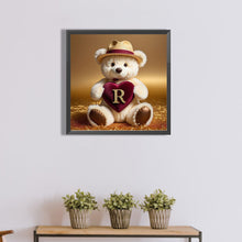 Load image into Gallery viewer, Diamond Painting - Full Round - Bear letter R (40*40CM)
