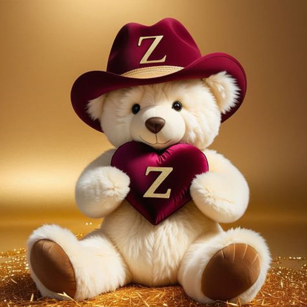 Diamond Painting - Full Round - Bear letter Z (40*40CM)