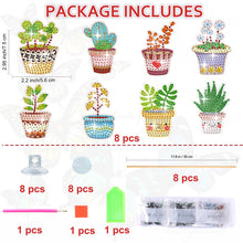 Load image into Gallery viewer, 8/9Pcs Cartoon DIY Diamond Art Paintings Stick Diamond Painting Stakes Ornaments
