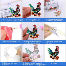 Load image into Gallery viewer, 8/9Pcs Cartoon DIY Diamond Art Paintings Stick Diamond Painting Stakes Ornaments
