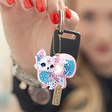 Load image into Gallery viewer, 6Pcs Acrylic Double Sided Fantasy Animals Diamond Painting Keychain for Adults
