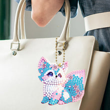 Load image into Gallery viewer, 6Pcs Acrylic Double Sided Fantasy Animals Diamond Painting Keychain for Adults
