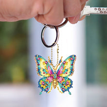 Load image into Gallery viewer, 6Pcs Acrylic Double Sided Animals Diamond Painting Keychain for Beginners Adults
