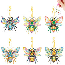 Load image into Gallery viewer, 6Pcs Acrylic Double Sided Animals Diamond Painting Keychain for Beginners Adults
