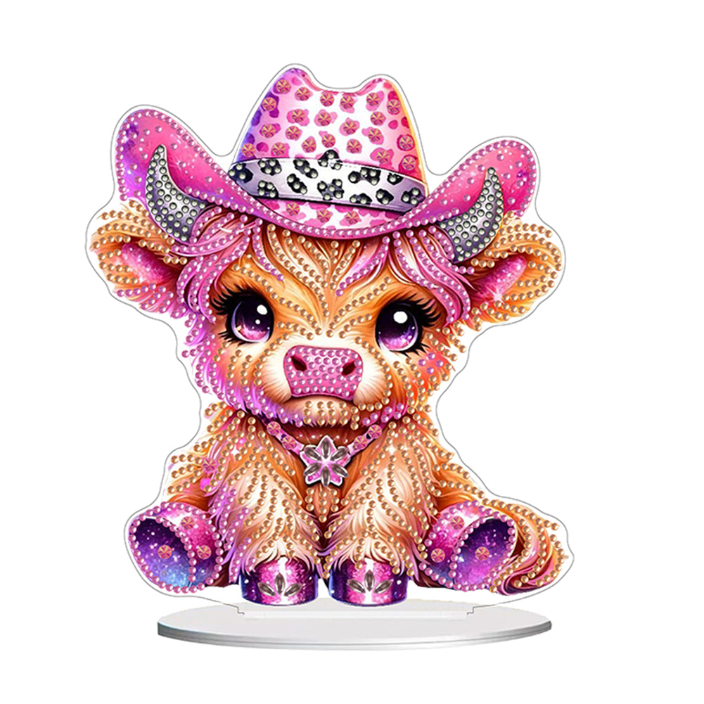 Acrylic Cartoon Desktop Diamond Art Kits 5D DIY Diamond Art Tabletop Decorations