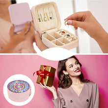 Load image into Gallery viewer, PU Partial Special Shaped Mandala Diamond Art Jewelry Box for Necklaces Earrings
