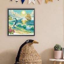 Load image into Gallery viewer, Diamond Painting - Partial Special Shaped - whale (30*30CM)
