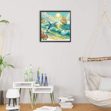 Load image into Gallery viewer, Diamond Painting - Partial Special Shaped - whale (30*30CM)

