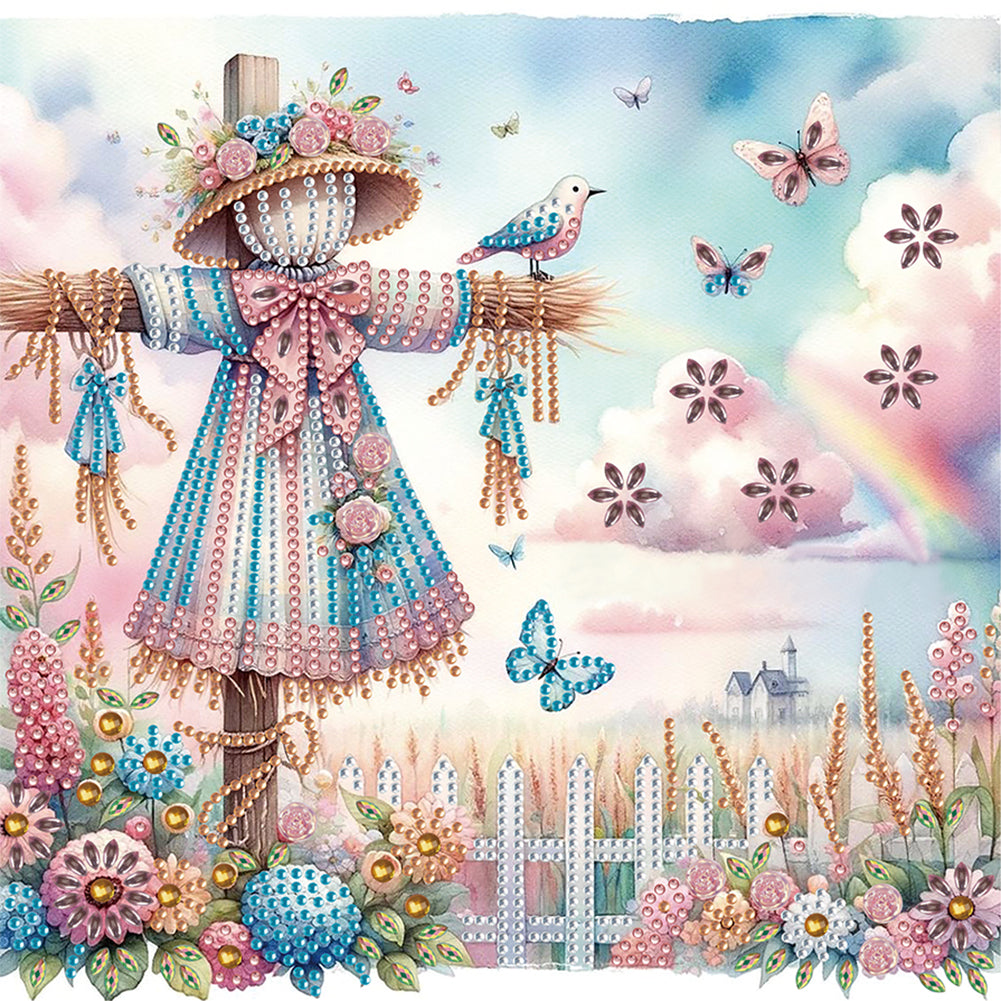 Diamond Painting - Partial Special Shaped - scarecrow (30*30CM)