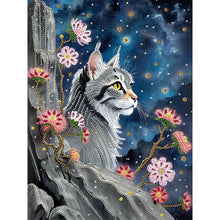 Load image into Gallery viewer, Diamond Painting - Partial Special Shaped - cat (30*40CM)
