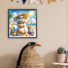 Load image into Gallery viewer, Diamond Painting - Partial Special Shaped - snowman (40*40CM)
