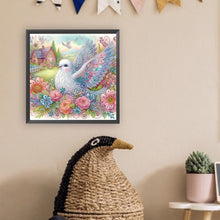 Load image into Gallery viewer, Diamond Painting - Partial Special Shaped - white dove (40*40CM)
