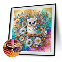 Load image into Gallery viewer, Diamond Painting - Partial Special Shaped - owl (40*40CM)
