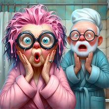 Load image into Gallery viewer, Diamond Painting - Full Round - Funny grandma (40*40CM)

