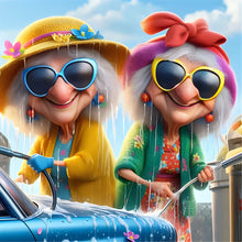 Load image into Gallery viewer, Diamond Painting - Full Round - Funny grandma (40*40CM)
