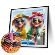 Load image into Gallery viewer, Diamond Painting - Full Round - Funny grandma (40*40CM)

