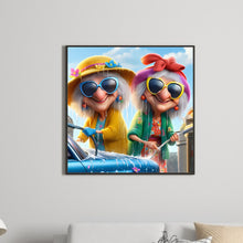 Load image into Gallery viewer, Diamond Painting - Full Round - Funny grandma (40*40CM)
