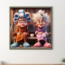 Load image into Gallery viewer, Diamond Painting - Full Round - Funny grandma (40*40CM)
