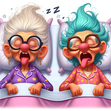 Load image into Gallery viewer, Diamond Painting - Full Round - Funny grandma (40*40CM)
