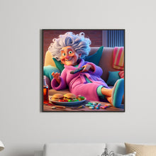 Load image into Gallery viewer, Diamond Painting - Full Round - Funny grandma (40*40CM)
