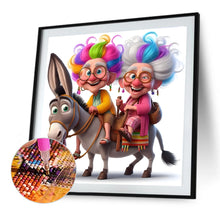 Load image into Gallery viewer, Diamond Painting - Full Round - Funny grandma (40*40CM)
