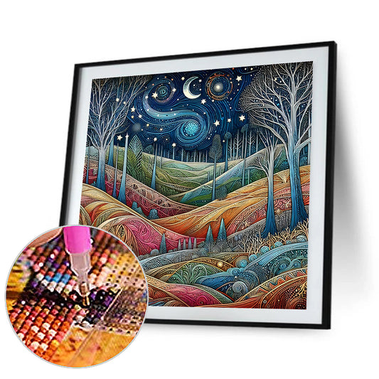 Diamond Painting - Full Round - color woods (30*30CM)