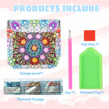 Load image into Gallery viewer, PU Partial Special Shaped Mandala 5D DIY Diamond Painting Wallet Gifts for Women
