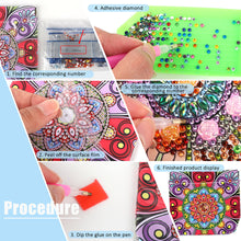 Load image into Gallery viewer, PU Partial Special Shaped Mandala 5D DIY Diamond Painting Wallet Gifts for Women
