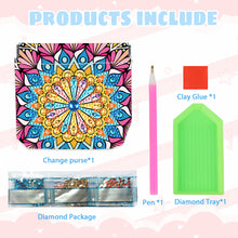 Load image into Gallery viewer, PU Partial Special Shaped Mandala 5D DIY Diamond Painting Wallet Gifts for Women
