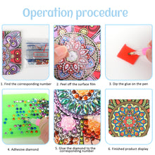 Load image into Gallery viewer, PU Partial Special Shaped Mandala 5D DIY Diamond Painting Wallet Gifts for Women
