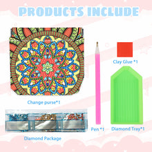 Load image into Gallery viewer, PU Partial Special Shaped Mandala 5D DIY Diamond Painting Wallet Gifts for Women
