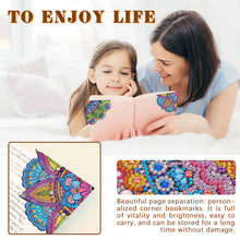 Load image into Gallery viewer, 4Pcs Mandala Diamonds Painting Corner Bookmarks DIY Flower Bookmarks Kit
