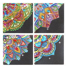 Load image into Gallery viewer, 4Pcs Mandala Diamonds Painting Corner Bookmarks DIY Flower Bookmarks Kit

