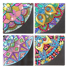 Load image into Gallery viewer, 4Pcs Mandala Diamonds Painting Corner Bookmarks DIY Flower Bookmarks Kit
