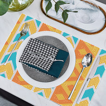 Load image into Gallery viewer, 2Pcs Ethnic Style Diamond Painting Placemat DIY Art Placemat for Table Decor
