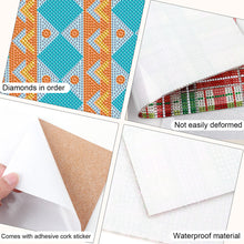 Load image into Gallery viewer, 2Pcs Ethnic Style Diamond Painting Placemat DIY Art Placemat for Table Decor
