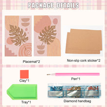 Load image into Gallery viewer, 2Pcs Artistic Pattern Diamond Painting Placemat DIY Art Placemat for Table Decor
