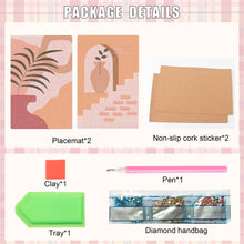 Load image into Gallery viewer, 2Pcs Artistic Pattern Diamond Painting Placemat DIY Art Placemat for Table Decor
