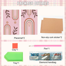 Load image into Gallery viewer, 2Pcs Artistic Pattern Diamond Painting Placemat DIY Art Placemat for Table Decor
