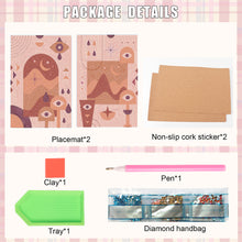 Load image into Gallery viewer, 2Pcs Artistic Pattern Diamond Painting Placemat DIY Art Placemat for Table Decor
