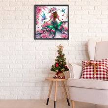 Load image into Gallery viewer, Diamond Painting - Partial Special Shaped - top hat lady (30*30CM)
