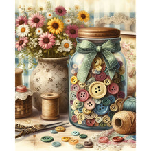Load image into Gallery viewer, Diamond Painting - Full Square - sewing buttons (40*50CM)
