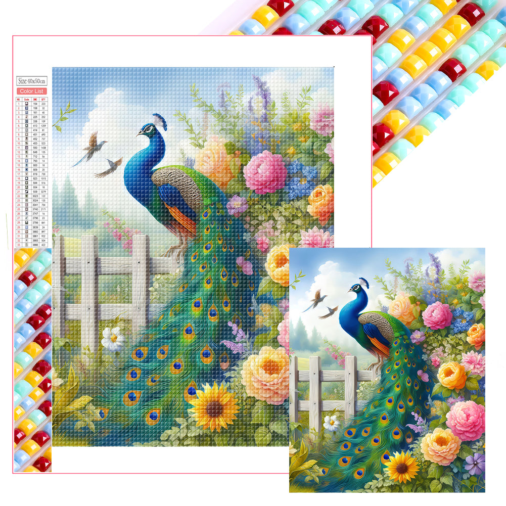 Diamond Painting - Full Square - Peacock (40*40CM)