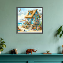 Load image into Gallery viewer, Diamond Painting - Full Round - Beautiful view of beach house (30*30CM)
