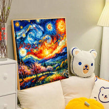 Load image into Gallery viewer, Diamond Painting - Full Round - sky and mountains (40*40CM)
