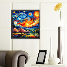 Load image into Gallery viewer, Diamond Painting - Full Round - sky and mountains (40*40CM)
