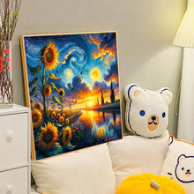 Load image into Gallery viewer, Diamond Painting - Full Round - sunflowers and sky (40*40CM)
