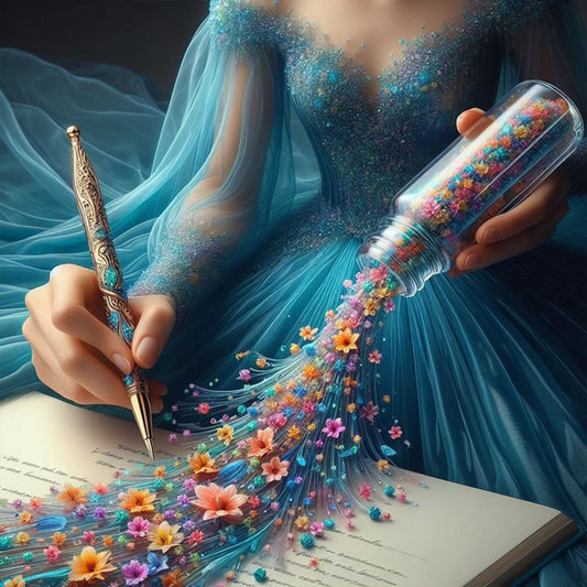 Diamond Painting - Full Round - fairy pen (50*50CM)